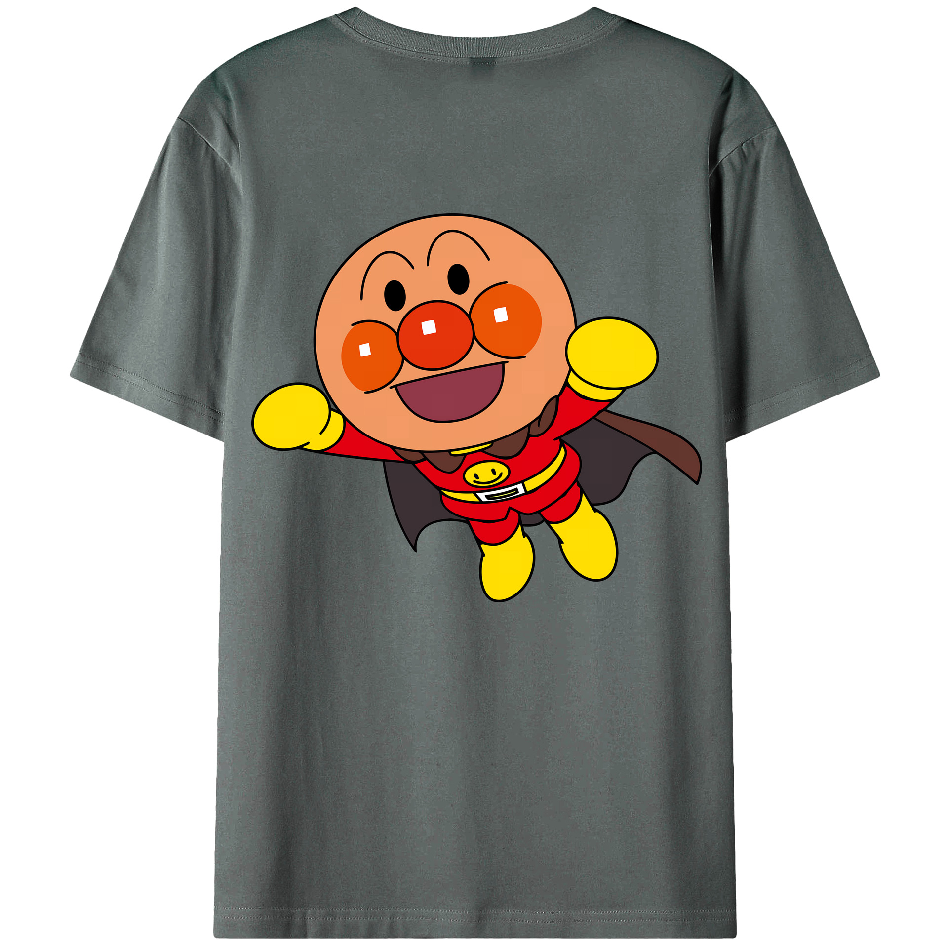 （画像用） アンパンマン Anpanman 綿100％ メンズ半袖Tシャツ（バックプリント） 通気性